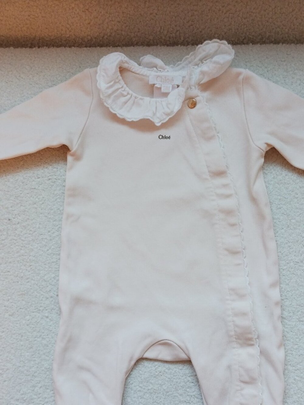 Chloe' Baby Girl Pink Footie